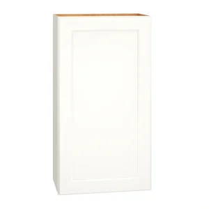 Diamond Express Macaulay 21-in W x 39-in H x 12-in D White Wall Fully Assembled Plywood Cabinet (Recessed Panel Square Door Style)