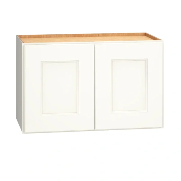 Diamond Express Macaulay 24-in W x 15-in H x 12-in D White Wall Fully Assembled Plywood Cabinet (Recessed Panel Square Door Style)