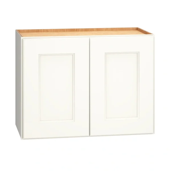 Diamond Express Macaulay 24-in W x 18-in H x 12-in D White Wall Fully Assembled Plywood Cabinet (Recessed Panel Square Door Style)