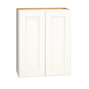 Diamond Express Macaulay 24-in W x 30-in H x 12-in D White Wall Fully Assembled Plywood Cabinet (Recessed Panel Square Door Style)
