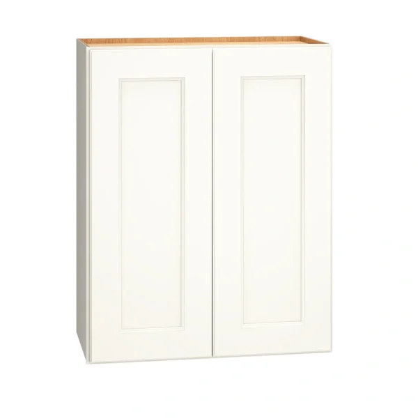 Diamond Express Macaulay 24-in W x 30-in H x 12-in D White Wall Fully Assembled Plywood Cabinet (Recessed Panel Square Door Style)