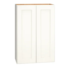 Diamond Express Macaulay 24-in W x 36-in H x 12-in D White Wall Fully Assembled Plywood Cabinet (Recessed Panel Square Door Style)