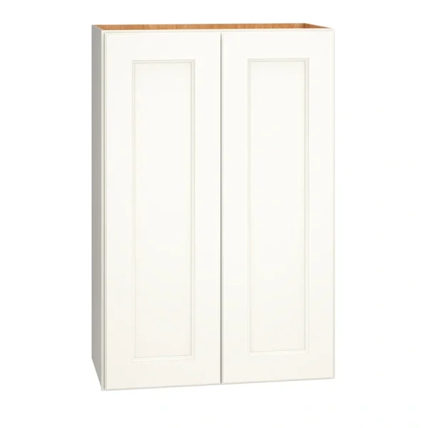 Diamond Express Macaulay 24-in W x 36-in H x 12-in D White Wall Fully Assembled Plywood Cabinet (Recessed Panel Square Door Style)