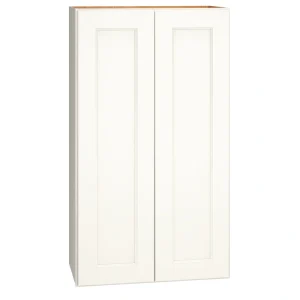 Diamond Express Macaulay 24-in W x 42-in H x 12-in D White Wall Fully Assembled Plywood Cabinet (Recessed Panel Square Door Style)