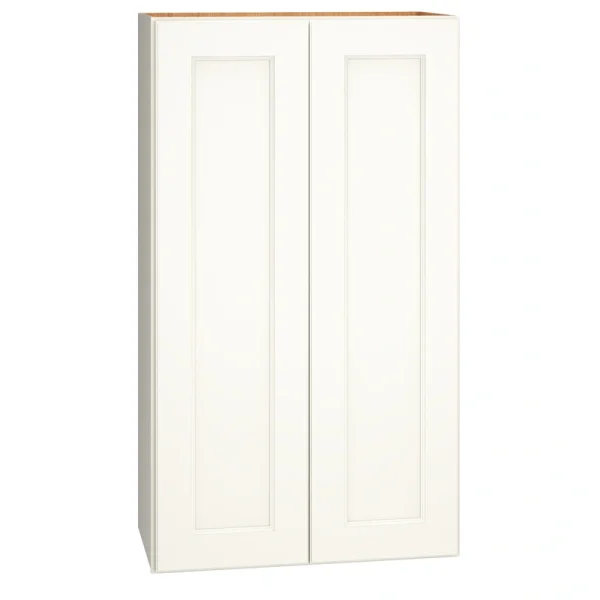 Diamond Express Macaulay 24-in W x 42-in H x 12-in D White Wall Fully Assembled Plywood Cabinet (Recessed Panel Square Door Style)