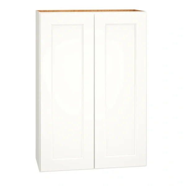 Diamond Express Macaulay 27-in W x 39-in H x 12-in D White Wall Fully Assembled Plywood Cabinet (Recessed Panel Square Door Style)