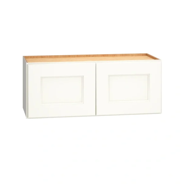 Diamond Express Macaulay 30-in W x 12-in H x 12-in D White Wall Fully Assembled Plywood Cabinet (Recessed Panel Square Door Style)