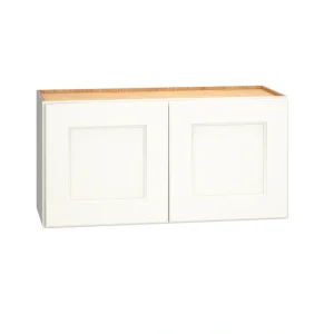 Diamond Express Macaulay 30-in W x 15-in H x 12-in D White Wall Fully Assembled Plywood Cabinet (Recessed Panel Square Door Style)