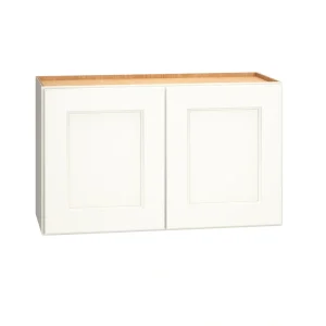 Diamond Express Macaulay 30-in W x 18-in H x 12-in D White Wall Fully Assembled Plywood Cabinet (Recessed Panel Square Door Style)