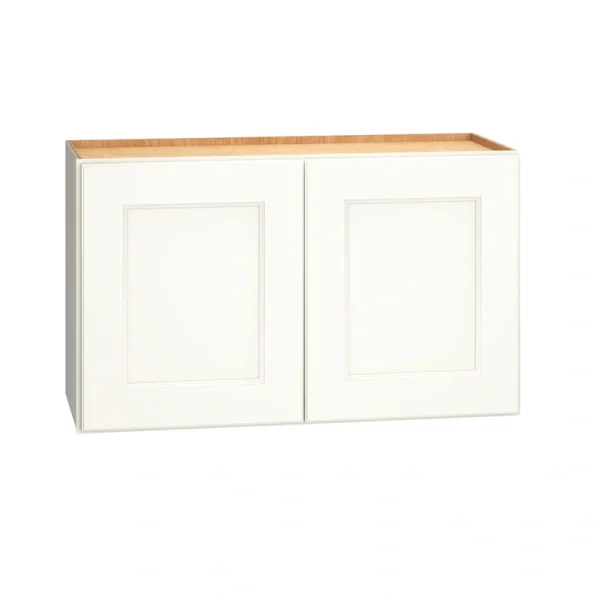 Diamond Express Macaulay 30-in W x 21-in H x 12-in D White Wall Fully Assembled Plywood Cabinet (Recessed Panel Square Door Style)