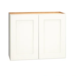 Diamond Express Macaulay 30-in W x 24-in H x 12-in D White Wall Fully Assembled Plywood Cabinet (Recessed Panel Square Door Style)
