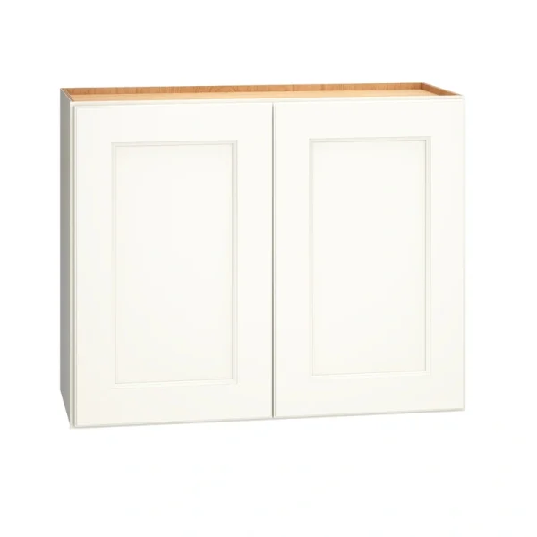 Diamond Express Macaulay 30-in W x 24-in H x 12-in D White Wall Fully Assembled Plywood Cabinet (Recessed Panel Square Door Style)