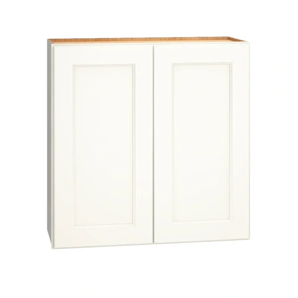 Diamond Express Macaulay 30-in W x 30-in H x 12-in D White Wall Fully Assembled Plywood Cabinet (Recessed Panel Square Door Style)