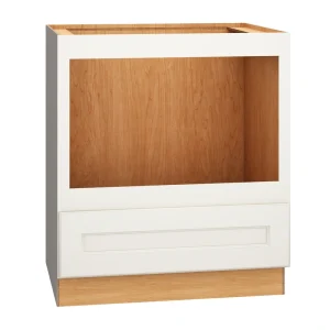 Diamond Express Macaulay 30-in W x 34.5-in H x 24-in D White 1-Drawer Microwave Base Fully Assembled Plywood Cabinet (Recessed Panel Square Style)