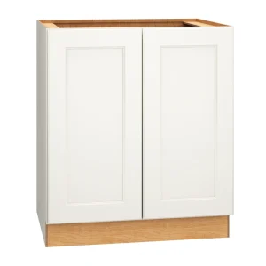 Diamond Express Macaulay 30-in W x 34.5-in H x 24-in D White Base Fully Assembled Plywood Cabinet (Recessed Panel Square Door Style)