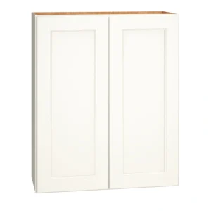 Diamond Express Macaulay 30-in W x 36-in H x 12-in D White Wall Fully Assembled Plywood Cabinet (Recessed Panel Square Door Style)