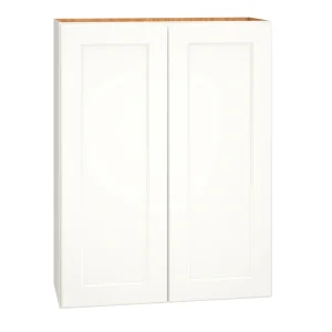 Diamond Express Macaulay 30-in W x 39-in H x 12-in D White Wall Fully Assembled Plywood Cabinet (Recessed Panel Square Door Style)