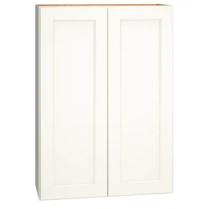 Diamond Express Macaulay 30-in W x 42-in H x 12-in D White Wall Fully Assembled Plywood Cabinet (Recessed Panel Square Door Style)