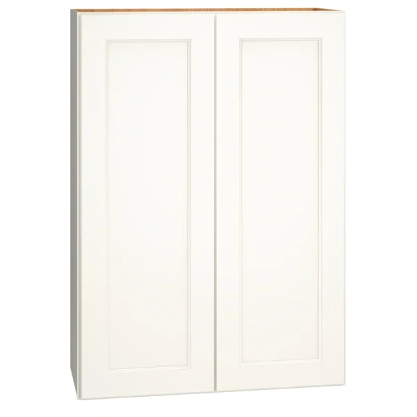 Diamond Express Macaulay 30-in W x 42-in H x 12-in D White Wall Fully Assembled Plywood Cabinet (Recessed Panel Square Door Style)