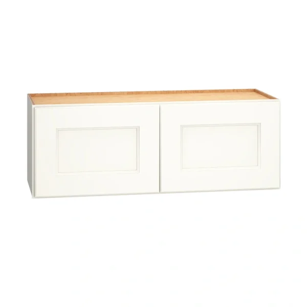 Diamond Express Macaulay 33-in W x 12-in H x 12-in D White Wall Fully Assembled Plywood Cabinet (Recessed Panel Square Door Style)