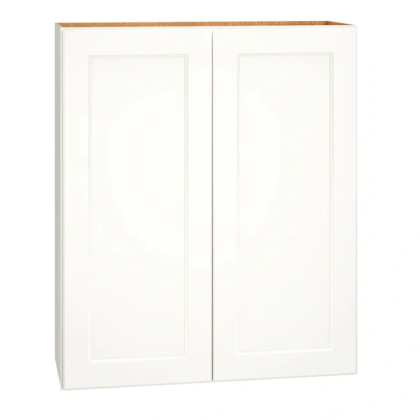 Diamond Express Macaulay 33-in W x 39-in H x 12-in D White Wall Fully Assembled Plywood Cabinet (Recessed Panel Square Door Style)