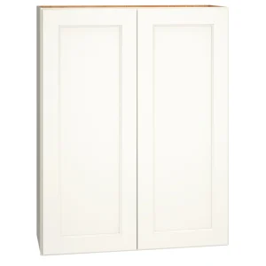 Diamond Express Macaulay 33-in W x 42-in H x 12-in D White Wall Fully Assembled Plywood Cabinet (Recessed Panel Square Door Style)