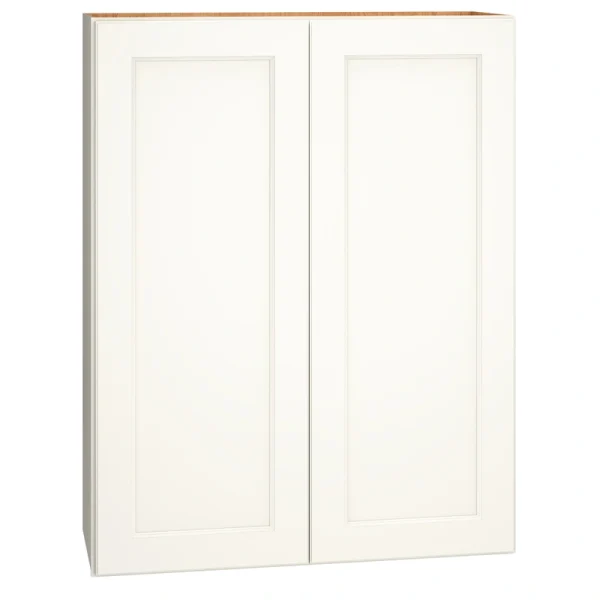 Diamond Express Macaulay 33-in W x 42-in H x 12-in D White Wall Fully Assembled Plywood Cabinet (Recessed Panel Square Door Style)