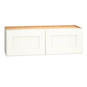 Diamond Express Macaulay 36-in W x 12-in H x 12-in D White Wall Fully Assembled Plywood Cabinet (Recessed Panel Square Door Style)