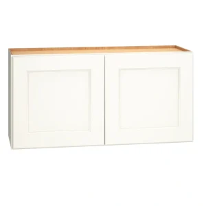 Diamond Express Macaulay 36-in W x 18-in H x 12-in D White Wall Fully Assembled Plywood Cabinet (Recessed Panel Square Door Style)