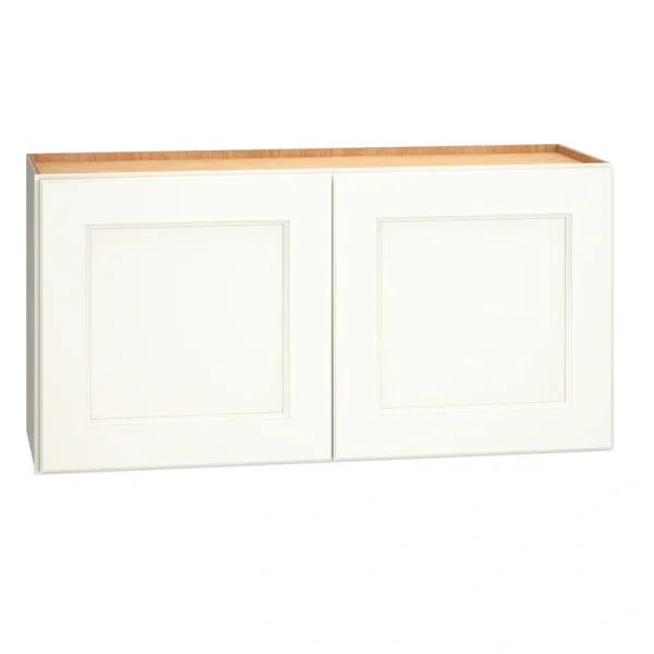 Diamond Express Macaulay 36-in W x 18-in H x 12-in D White Wall Fully Assembled Plywood Cabinet (Recessed Panel Square Door Style)