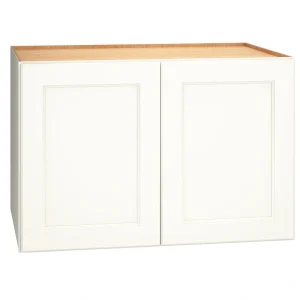Diamond Express Macaulay 36-in W x 24-in H x 24-in D White Wall Fully Assembled Plywood Cabinet (Recessed Panel Square Door Style)