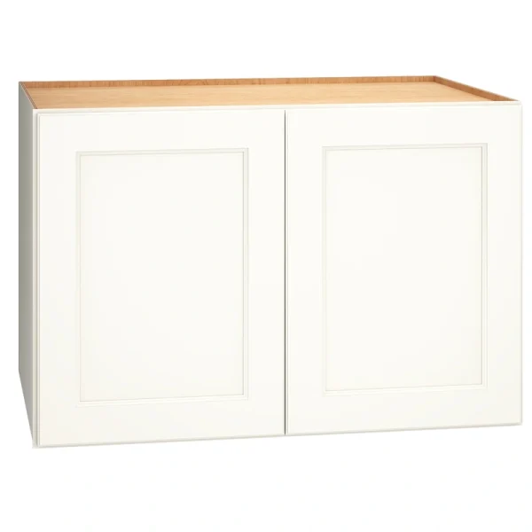 Diamond Express Macaulay 36-in W x 24-in H x 24-in D White Wall Fully Assembled Plywood Cabinet (Recessed Panel Square Door Style)