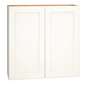 Diamond Express Macaulay 36-in W x 36-in H x 12-in D White Wall Fully Assembled Plywood Cabinet (Recessed Panel Square Door Style)