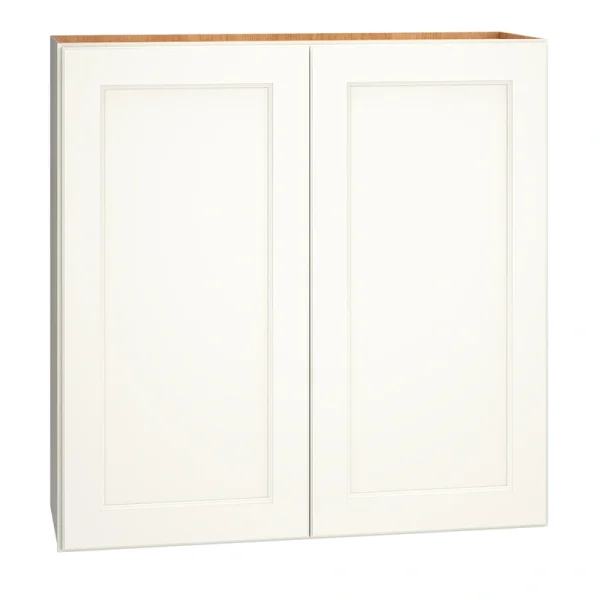 Diamond Express Macaulay 36-in W x 36-in H x 12-in D White Wall Fully Assembled Plywood Cabinet (Recessed Panel Square Door Style)