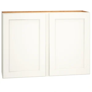Diamond Express Macaulay 42-in W x 30-in H x 12-in D White Wall Fully Assembled Plywood Cabinet (Recessed Panel Square Door Style)