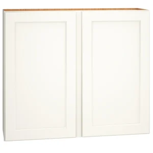 Diamond Express Macaulay 42-in W x 36-in H x 12-in D White Wall Fully Assembled Plywood Cabinet (Recessed Panel Square Door Style)