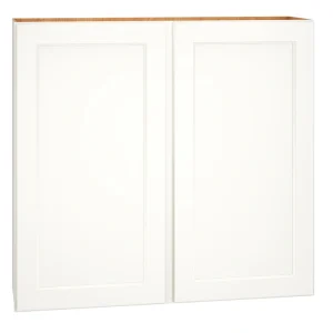Diamond Express Macaulay 42-in W x 39-in H x 12-in D White Wall Fully Assembled Plywood Cabinet (Recessed Panel Square Door Style)