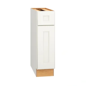 Diamond Express Macaulay 9-in W x 34.5-in H x 24-in D White 1-Drawer Base Fully Assembled Plywood Cabinet (Recessed Panel Square Style)