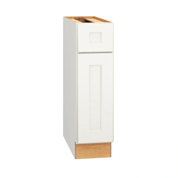 Diamond Express Macaulay 9-in W x 34.5-in H x 24-in D White 1-Drawer Base Fully Assembled Plywood Cabinet (Recessed Panel Square Style)