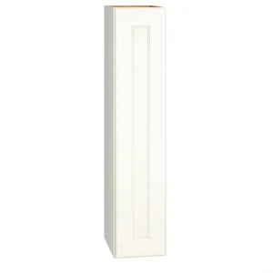 Diamond Express Macaulay 9-in W x 42-in H x 12-in D White Wall Fully Assembled Plywood Cabinet (Recessed Panel Square Door Style)