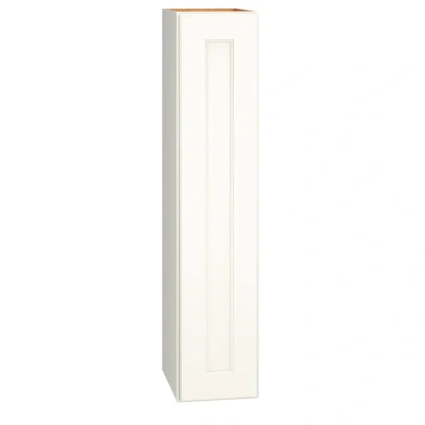 Diamond Express Macaulay 9-in W x 42-in H x 12-in D White Wall Fully Assembled Plywood Cabinet (Recessed Panel Square Door Style)