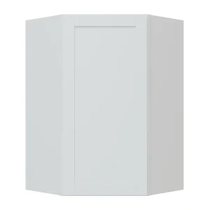 Diamond NOW Arcadia 12-in W x 36-in H x 24-in D White Diagonal Corner Wall Fully Assembled Cabinet (Recessed Panel Shaker Style)