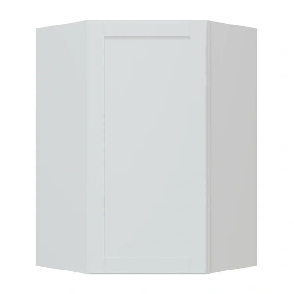 Diamond NOW Arcadia 12-in W x 36-in H x 24-in D White Diagonal Corner Wall Fully Assembled Cabinet (Recessed Panel Shaker Style)