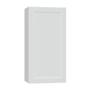 Diamond NOW Arcadia 18-in W x 36-in H x 12-in D White Wall Fully Assembled Cabinet (Recessed Panel Shaker Door Style)