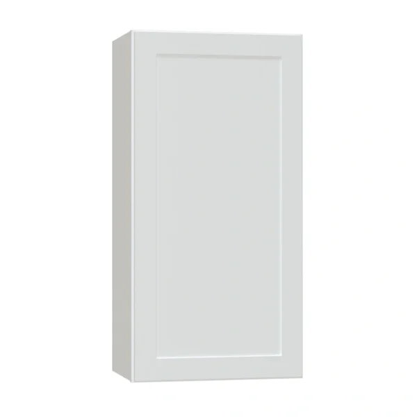 Diamond NOW Arcadia 18-in W x 36-in H x 12-in D White Wall Fully Assembled Cabinet (Recessed Panel Shaker Door Style)