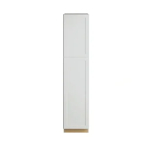Diamond NOW Arcadia 18-in W x 84-in H x 23.75-in D White Pantry Fully Assembled Cabinet (Recessed Panel Shaker Door Style)
