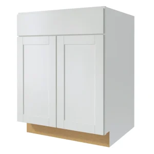 Diamond NOW Arcadia 27-in W x 35-in H x 23.75-in D White 1-Drawer Base Fully Assembled Cabinet (Recessed Panel Shaker Style)