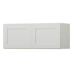 Diamond NOW Arcadia 36-in W x 12-in H x 12-in D White Wall Fully Assembled Cabinet (Recessed Panel Shaker Door Style)