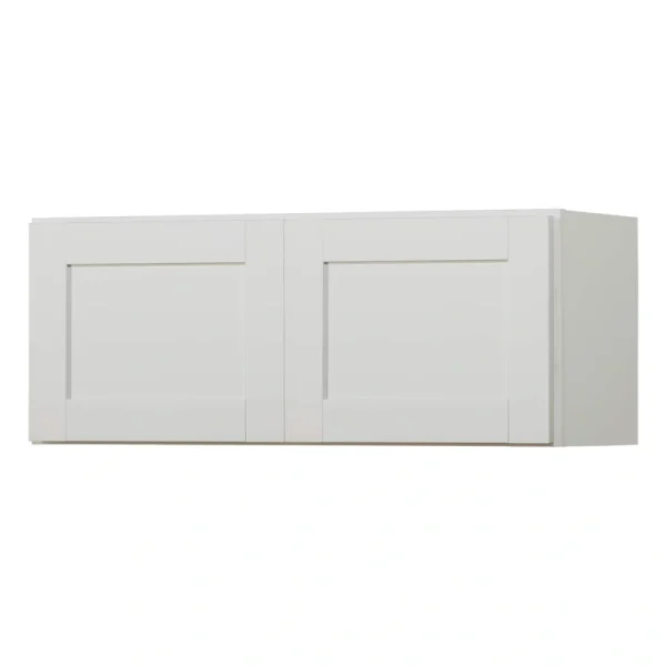 Diamond NOW Arcadia 36-in W x 12-in H x 12-in D White Wall Fully Assembled Cabinet (Recessed Panel Shaker Door Style)