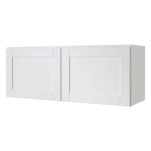 Diamond NOW Arcadia 36-in W x 14-in H x 12-in D White Wall Fully Assembled Cabinet (Recessed Panel Shaker Door Style)